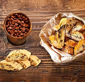 SaboresdelAbuelo: Biscotti to accompany your daily coffee - Chocoate Chips Biscotti